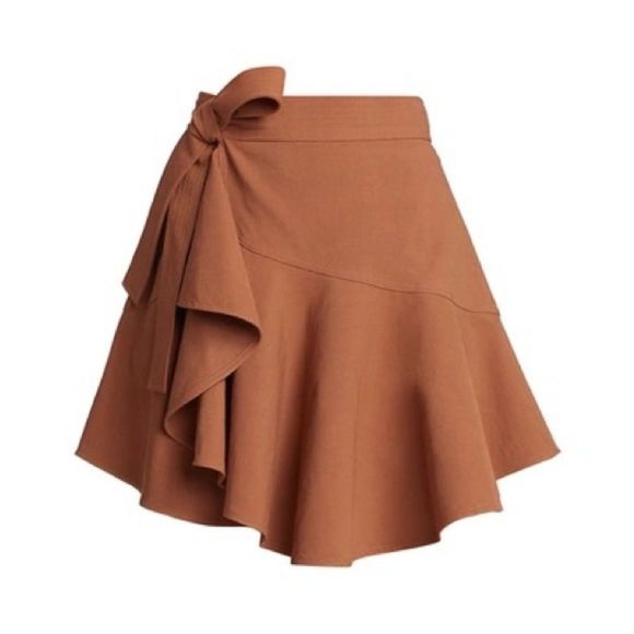 A.L.C. Dresses & Skirts - - Alc Adelaide side tie wrap skirt deep Amber